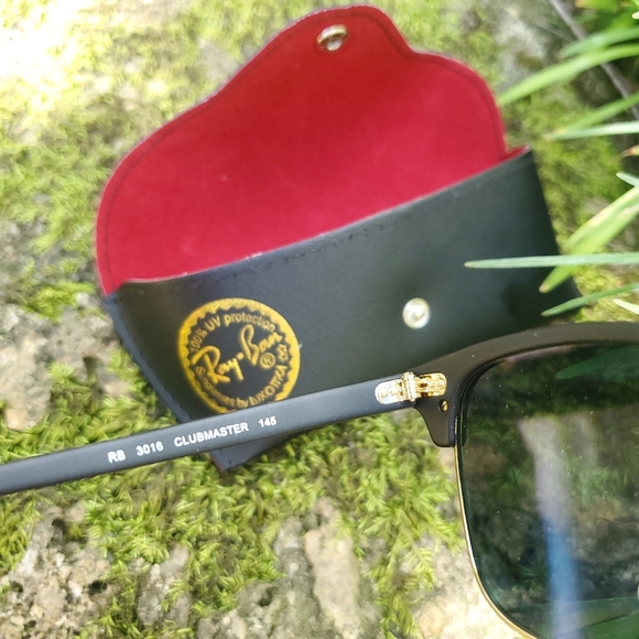 ✨ NWT Ray-Ban RB3016 Clubmaster Chromance Polarized Sunglasses ✨ - Picture 11 of 14